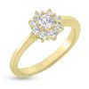 Billede af Rosetring brill. 0,25 ct. w/vs. + 8* 0,04 ct. w/vs. 14 kt. 