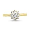 Billede af Rosetring brill. 0,25 ct. w/vs. + 8* 0,04 ct. w/vs. 14 kt. 