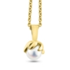 Billede af Vedhæng perle, grabber sv. kp.  6-6½ mm. guld