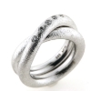 Billede af Ring 3 brill. a 0,05 ct. w/vs. 14 kt. hvg. (str. 53)