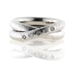 Billede af Ring 3 brill. a 0,05 ct. w/vs. 14 kt. hvg. (str. 53)