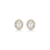 Billede af Mads Z "Isabella" øreringe 14 kt. m. hvid topas + 0,095 ct. brillant