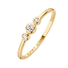 Billede af Spirit Icons Trinity ring 14 karat guld med ialt 0,09 ct. w/vs str. 48-60