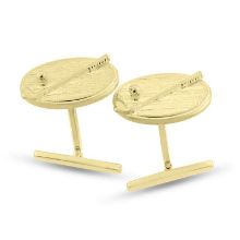 Billede af Manchetknapper oval med golf (20*13 mm.) 14 kt. facon + 16,9 gr.