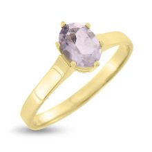 Billede af Ring "Glory" m. ægte rosakvarts 14 karat guld Billede af Ring "Glory" m. ægte rosakvarts 14 karat guld