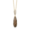 Billede af *Mads Z "Love Drops" vedhæng 14 kt. guld m. røgkvarts og brillianter 0,16 ct. W/SI (ekskl. kæde)