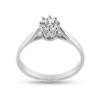 Billede af Ring solitaire, 5 mm. syn. sten, 925s
