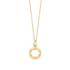 Billede af Spirit Icons Wheel halskæde 14 karat guld med 0,03 ct. w/vs 45 cm.  