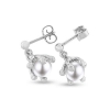 Billede af Ørestik hænger, perler, grabber ferskvands perle 7-7½ mm.14 kt. hvg.