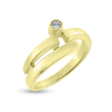 Billede af Ring m. syn sten 14 kt