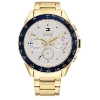 Billede af Tommy Hilfiger Owen herreur stål gulddoublé lænke 46mm 5atm