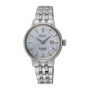 Billede af Seiko Presage dameur stål lyseblå skive hardlex 5bar 30mm m. diamanter