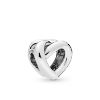 Billede af Pandora Knottet Heart charm sølv