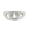 Billede af Loge ring, 8 brillanter a 0,02 w/vs. 14 kt. hvg.