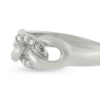 Billede af Loge ring, 8 brillanter a 0,02 w/vs. 14 kt. hvg.