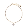Billede af *STINE A armbånd Tres Petit Vintage Shell forgyldt sølv m. cz (15,5-18 cm)