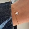 Billede af *STINE A armbånd Tres Petit Vintage Shell forgyldt sølv m. cz (15,5-18 cm)