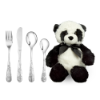 Billede af Nordahl Andersen børnebestik stål 4 dele m. panda inkl Panda bamse