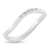 Billede af Collector inderring i 14 kt. hvidguld m. 5*0,01ct w/vs brillanter