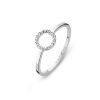 Billede af Spirit Icons Halo ring 14 karat hvg. med ialt 0,075 ct. w/vs str. 48-60