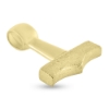 Billede af Vedhæng thorshammer 925s forgyldt (hj. 26,5 br. 21,5  tyk. 3,7 mm)