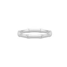 Billede af *Julie Sandlau ring Small Bamboo sølv rhodineret str. 54
