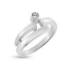 Billede af Ring med ægte sten 14 kt. hvg.