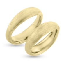 Billede af Vielses/forlovelses ringe bølget, massive 8 kt.