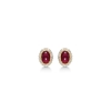 Billede af Mads Z 14 kt. ørestik  "Royal Ruby" m rubin og ialt 0,16ct w/si