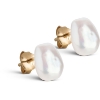 Billede af ENAMEL Copenhagen Baroque Pearl ørestikker forgyldt sølv m. fvp