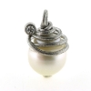Billede af Vedhæng spiral af tråd til South Sea perle 14*16 mm. og brill. 0,10 w/vs. 14 kt. hvg.