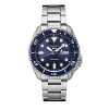 Billede af Seiko 5 Sports automatic herreur stål lænke blå urskive 42,5mm mineralglas 100m