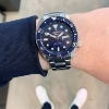 Billede af Seiko 5 Sports automatic herreur stål lænke blå urskive 42,5mm mineralglas 100m