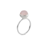Billede af Susanne Friis Bjørner Ring sølv lyserød krystal 8mm (str. 48-60)