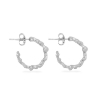 Billede af *Bach Jewellery Petit Gnarly ørecreoler sølv 