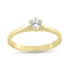 Billede af Ring solitaire sten 4 mm.