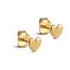 Billede af ENAMEL Copenhagen Heart øreringe forgyldt sølv