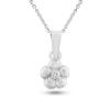 Billede af Vedhæng hyldeblomst, brill. 0,015 w/vs. med øsken & patz, 7,5 mm 14 kt. hvg.