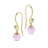 Billede af Spirit Icons Figaro øreringe forgyldt sølv m. pink sten (6mm) + cz