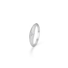 Billede af *Mads Z ring "Kite" sølv med zirkoniasten (str 56)