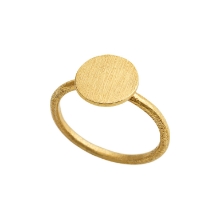 Billede af Susanne Friis Bjørner Ring sølv forgyldt mat mønt 10 mm str. 57 Billede af Susanne Friis Bjørner Ring sølv forgyldt mat mønt 10 mm str. 57