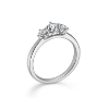 Billede af Mads Z "Crown Trinity" ring 14 kt hvidguld m. 0,34ct. W.SI (str. 50-60)