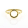 Billede af Ring Circles 11 mm. 925s forgyldt (overflade sand) 