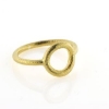 Billede af Ring Circles 11 mm. 925s forgyldt (overflade sand) 