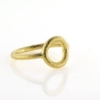 Billede af Ring Circles 11 mm. 925s forgyldt (overflade sand) 
