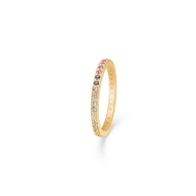 Billede af Mads Z "Rainbow" ring 14 kt m.ægte sten str. 54