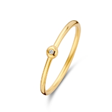 Billede af Spirit Icons Belle ring 14 karat guld med 0,010 ct. w/vs str. 60 Billede af Spirit Icons Belle ring 14 karat guld med 0,010 ct. w/vs str. 60