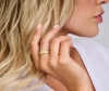 Billede af Spirit Icons Imitation ring forgyldt sølv m. cz (str. 50-64)