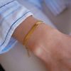 Billede af ENAMEL Copenhagen Carla armbånd forgyldt sølv (15,5 + 2cm)