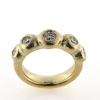 Billede af Ring boble (boblering) 5 brill. 14 kt.